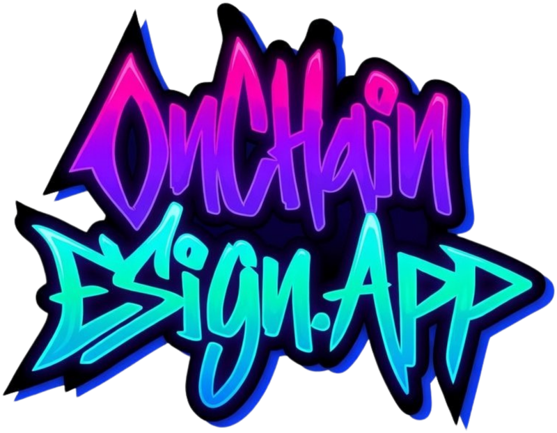 OnChainESign.App blockchain e-signature platform logo